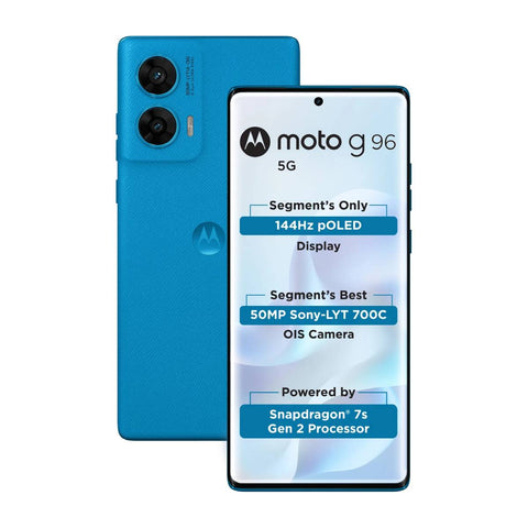 Motorola G96 (Dresden Blue, 8GB+128GB Storage)