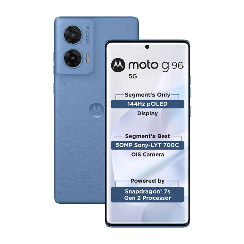 Motorola G96 (Ashleigh Blue, 8GB+128GB Storage)