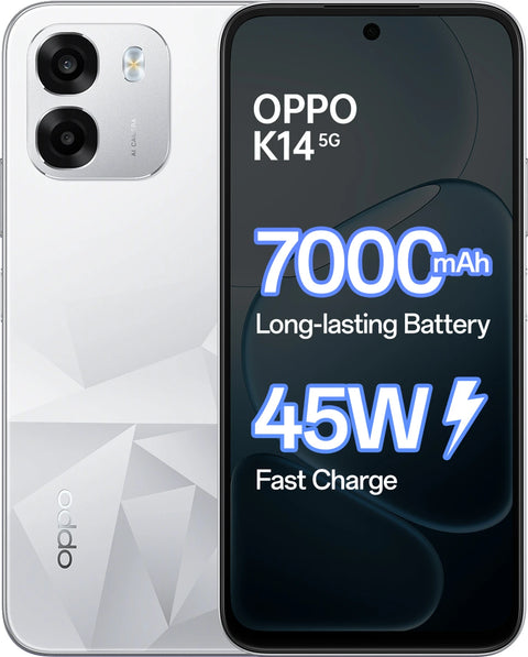 Oppo K14 5G Prism White, 6GB + 128GB