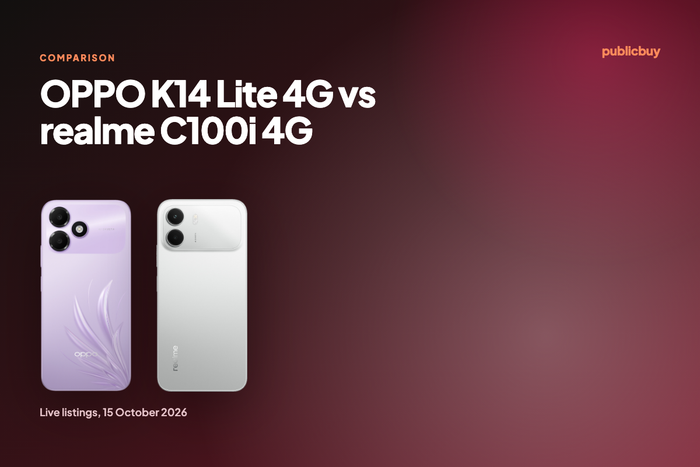 OPPO K14 Lite 4G vs realme C100i 4G