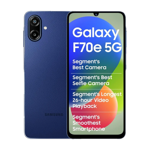 Samsung Galaxy F70e 5G Spotlight Blue, 4GB + 128GB