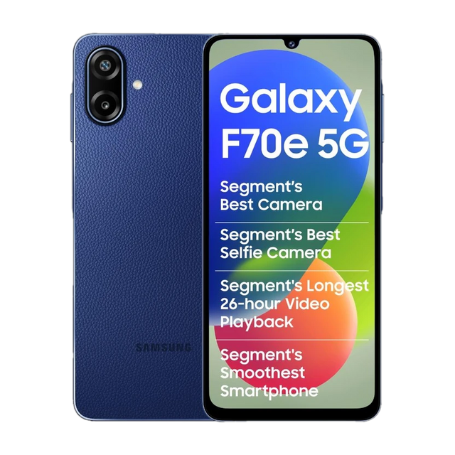 Samsung Galaxy F70e 5G Spotlight Blue, 4GB + 128GB