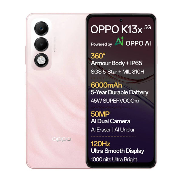OPPO K13x 5G (Sunset Peach, 6GB+128GB)