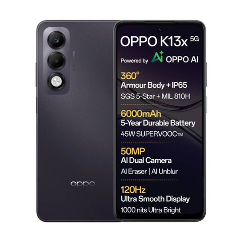 OPPO K13x 5G (Midnight Violet, 8GB+128GB)