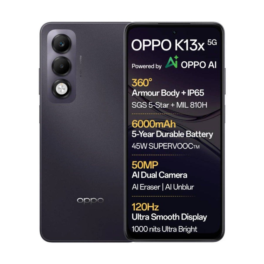 OPPO K13x 5G (Midnight Violet, 6GB+128GB)