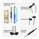 realme Buds Wireless 5 ANC Neckband 38H Playback (Midnight Black)