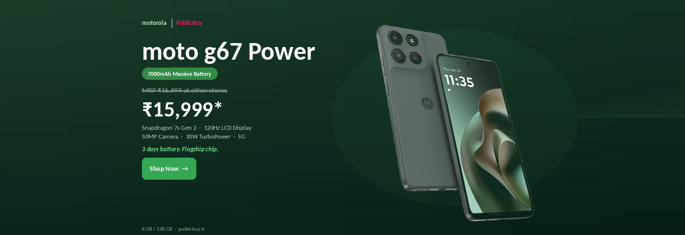 Motorola G67 Power 5G (Cilantro, 8GB+128GB)