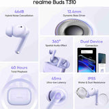 realme Buds T310 Monet Purple