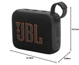 JBL Go 4 Wireless Bluetooth Speaker, Black