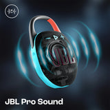JBL Clip 5 Wireless 7W Bluetooth Speaker, Black & Orange