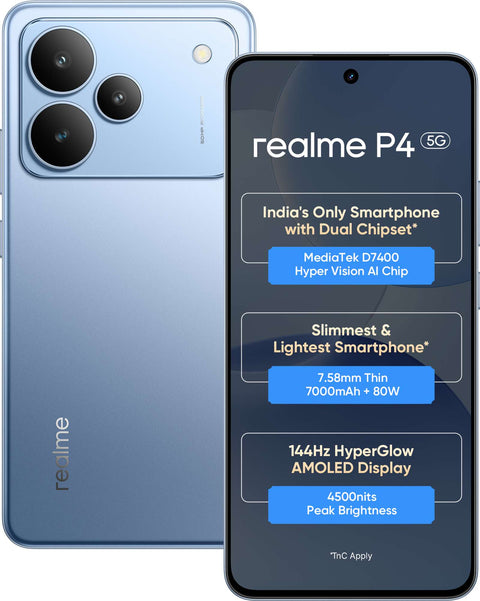 realme P4 5G Engine Blue, 6GB + 128GB
