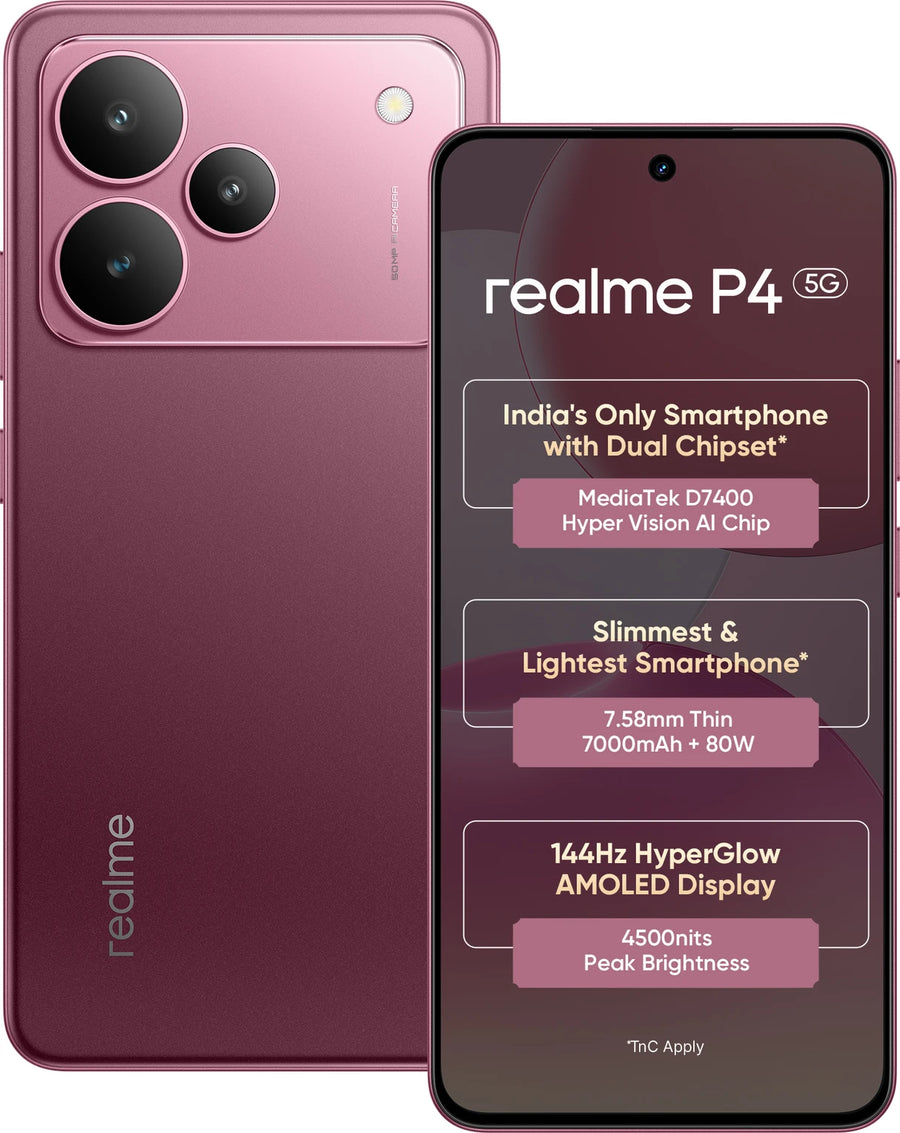 realme P4 5G Forge Red, 6GB + 128GB