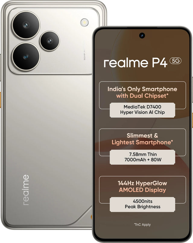 realme P4 5G Steel Grey, 6GB + 128GB