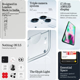 Nothing Phone (3a) Lite White, 8GB + 128GB