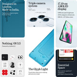Nothing Phone (3a) Lite Blue, 8GB + 128GB