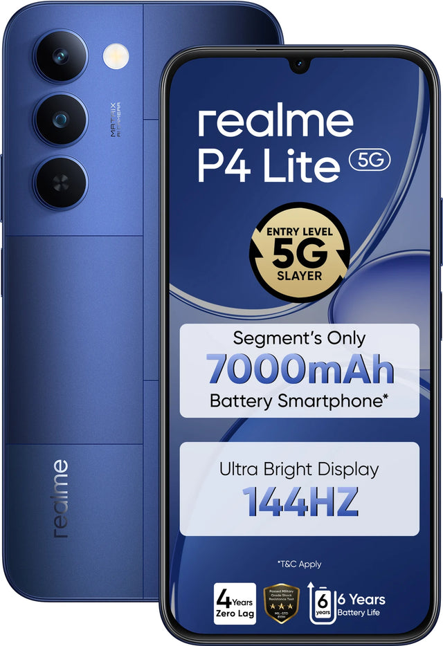 realme P4 Lite 5G Mosaic Blue, 4GB + 64GB