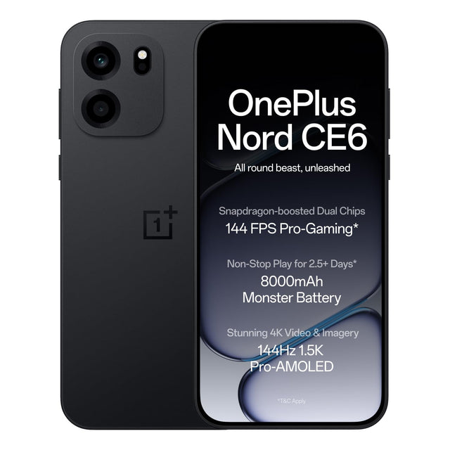OnePlus Nord CE6 Pitch Black, 8GB + 128GB