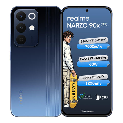 realme NARZO 90x 5G (Nitro Blue, 6GB+128GB)