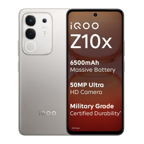 iQOO Z10x 5G Titanium, 8GB+128GB
