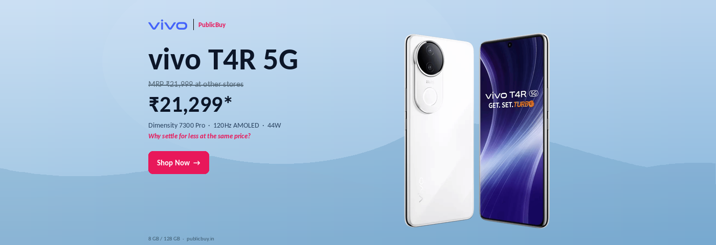 VIVO T4R 5G Arctic White, 8GB + 128GB